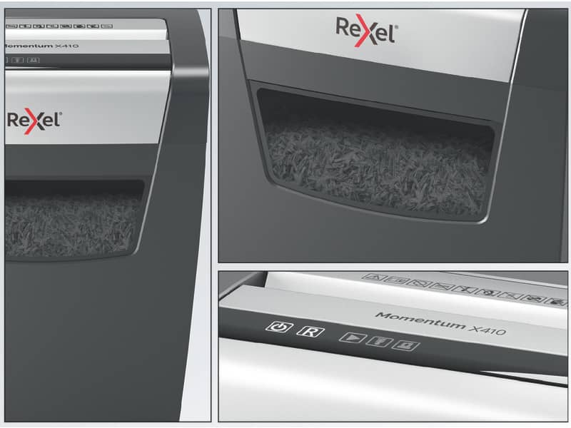 Distruggidocumenti uso moderato Rexel Momentum X312 - P-3 - 23 L - taglio a frammenti 5x42 mm - 2104572EU