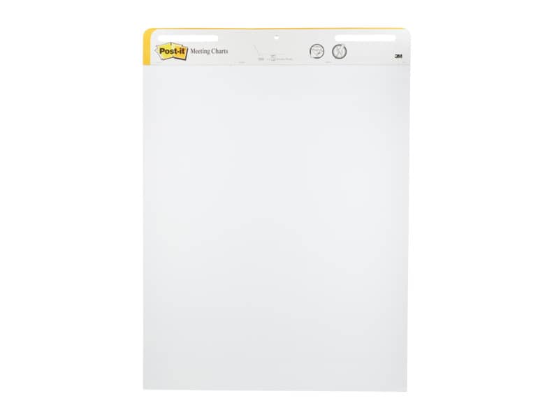 Blocco di fogli da parete Post-it® Super Sticky 63,5x77,5 cm bianco Conf. 2 pezzi - 559