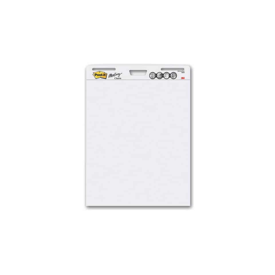 Blocco di fogli da parete Post-it® Super Sticky 63,5x77,5 cm bianco Conf. 2 pezzi - 559