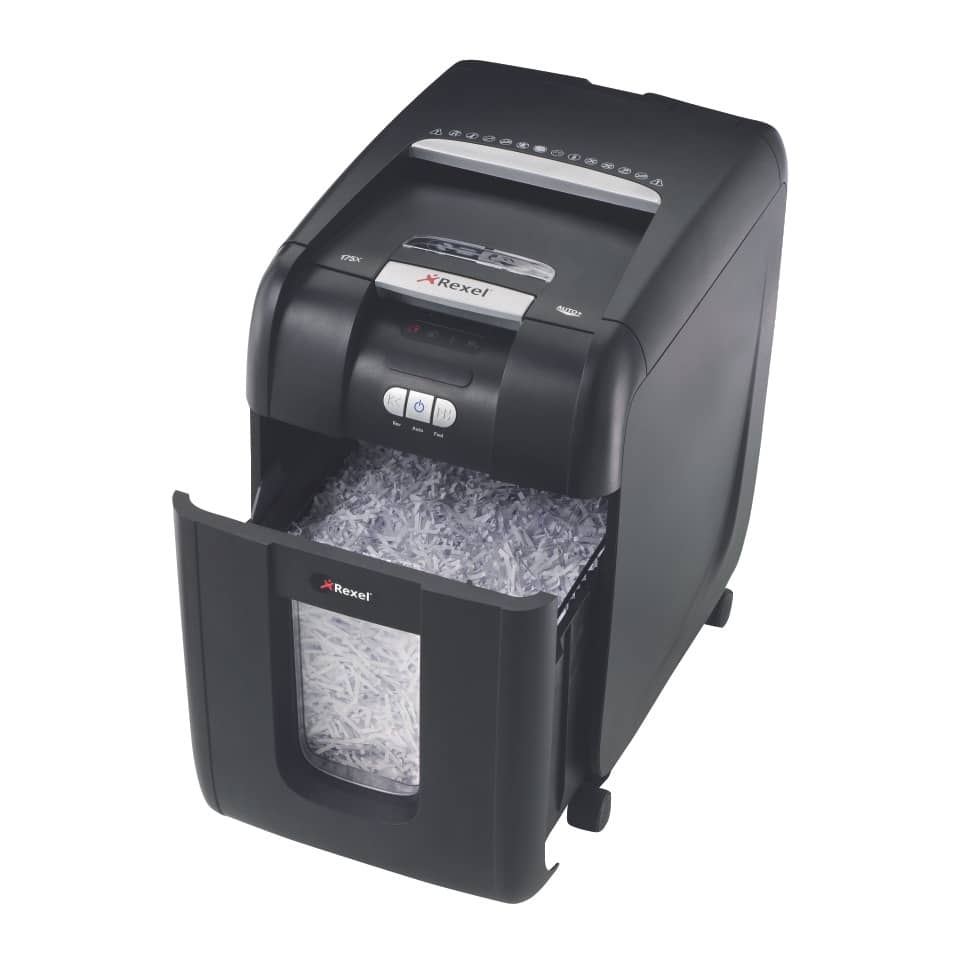 Distruggidocumenti ad alimentazione automatica Rexel Auto+200X P-4 32 L taglio a frammenti 4x40 mm - 2103175EU