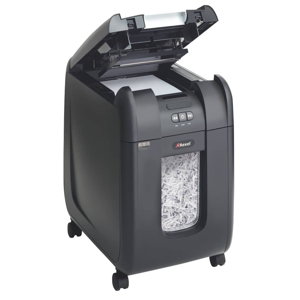 Distruggidocumenti ad alimentazione automatica Rexel Auto+200X P-4 32 L taglio a frammenti 4x40 mm - 2103175EU