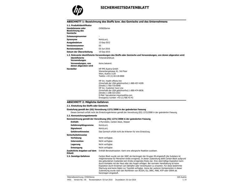 Cartuccia inkjet 82 HP nero  CH565A