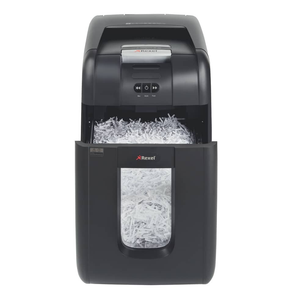 Distruggidocumenti ad alimentazione automatica Rexel Auto+200X P-4 32 L taglio a frammenti 4x40 mm - 2103175EU
