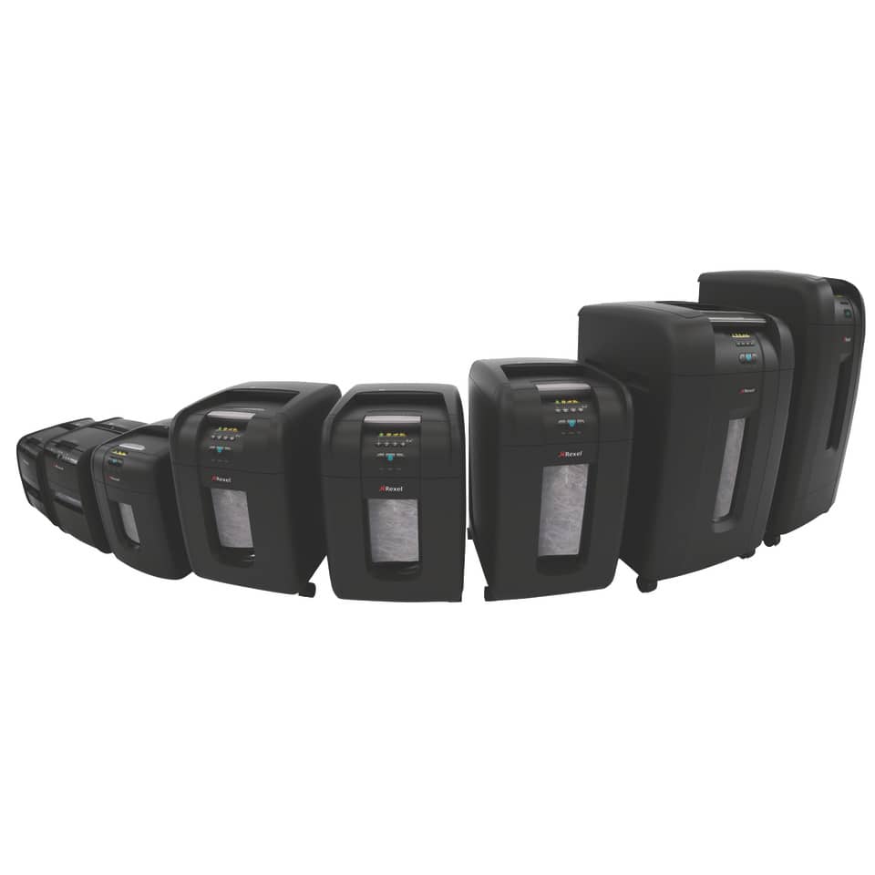 Distruggidocumenti ad alimentazione automatica Rexel Auto+60X  P-3 15 L taglio frammenti 4x45 mm nero 2103060EU