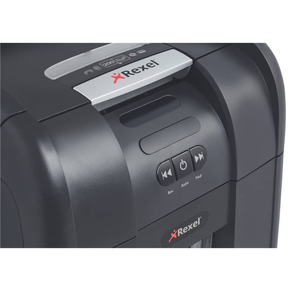 Distruggidocumenti ad alimentazione automatica Rexel Auto+200X P-4 32 L taglio a frammenti 4x40 mm - 2103175EU