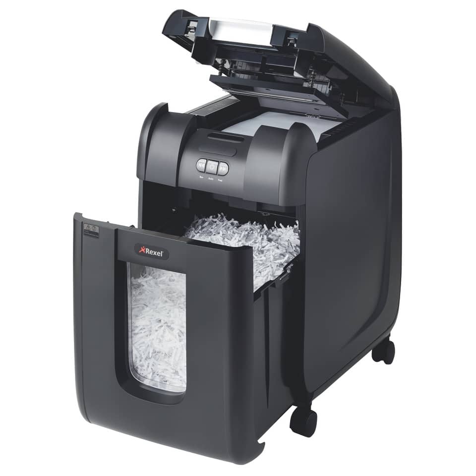 Distruggidocumenti ad alimentazione automatica Rexel Auto+200X P-4 32 L taglio a frammenti 4x40 mm - 2103175EU