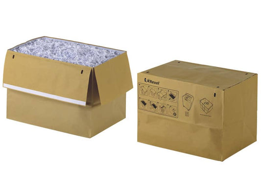 Sacchetti riciclabili per distruggidocumenti Rexel 70 L conf. da 50 - 2102442