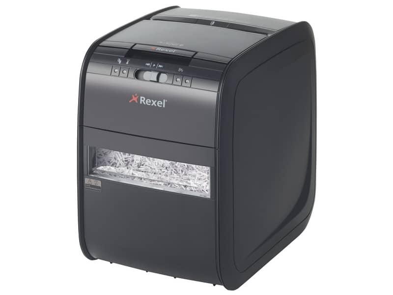 Distruggidocumenti ad alimentazione automatica Rexel Auto+60X  P-3 15 L taglio frammenti 4x45 mm nero 2103060EU