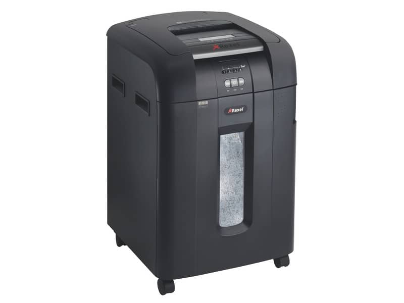 Distruggidocumenti ad alimentazione automatica Rexel Auto+600M P-5 80 L taglio microframmenti 2x15 mm 2104500EUA
