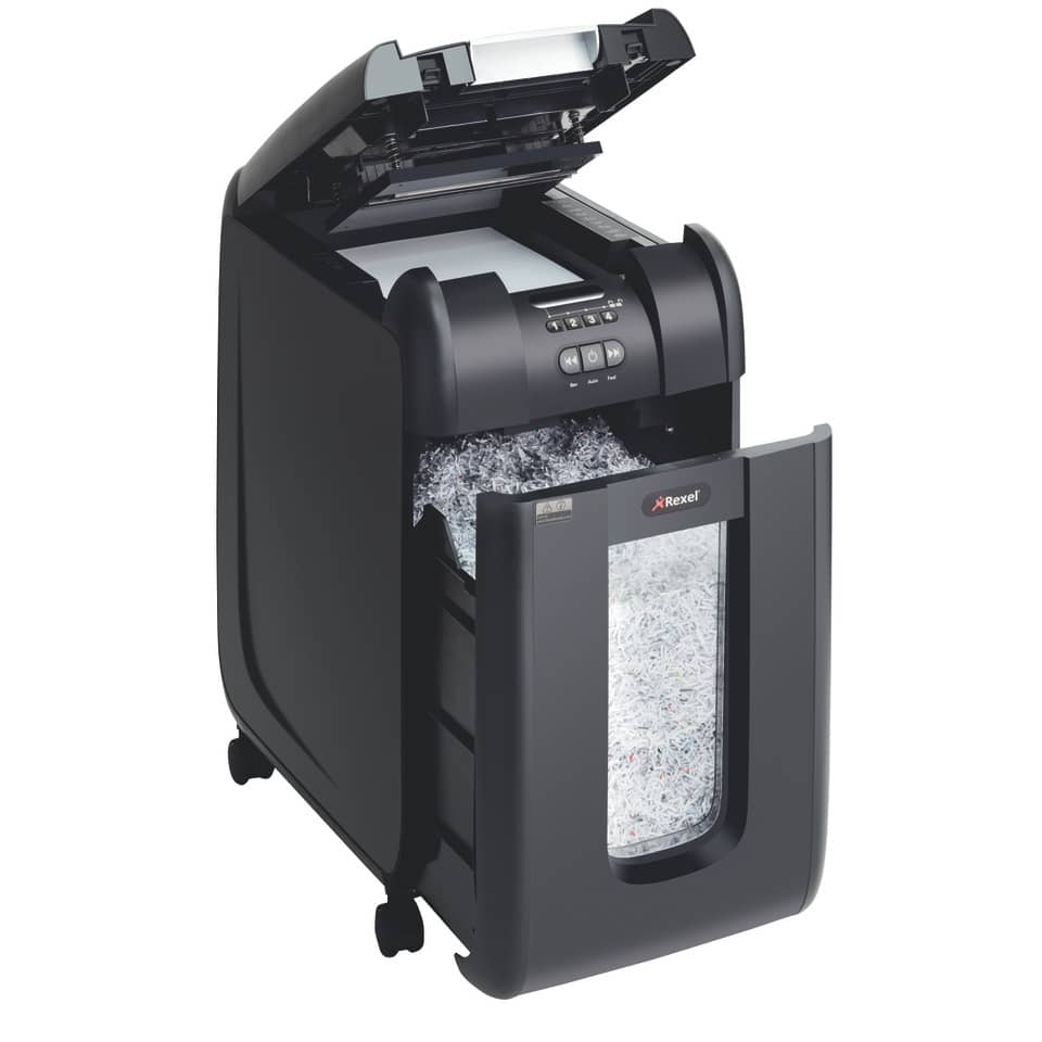 Distruggidocumenti ad alimentazione automatica Rexel Auto+ 300M P-5 40 L taglio microframmenti 2x15 mm 2104300EU