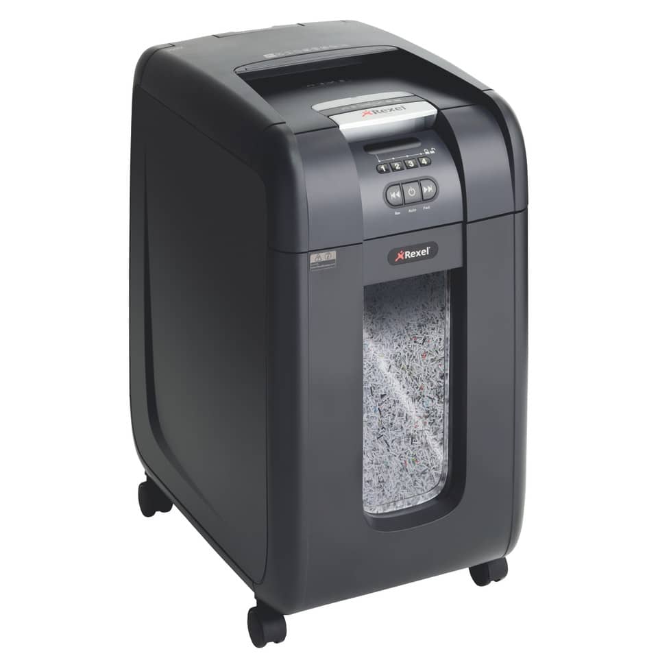 Distruggidocumenti ad alimentazione automatica Rexel Auto+ 300M P-5 40 L taglio microframmenti 2x15 mm 2104300EU