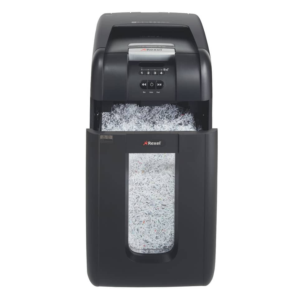Distruggidocumenti ad alimentazione automatica Rexel Auto+ 300M P-5 40 L taglio microframmenti 2x15 mm 2104300EU