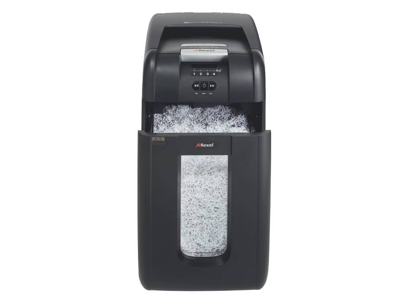Distruggidocumenti ad alimentazione automatica Rexel Auto+ 300M P-5 40 L taglio microframmenti 2x15 mm 2104300EU