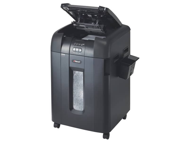 Distruggidocumenti ad alimentazione automatica Rexel Auto+600M P-5 80 L taglio microframmenti 2x15 mm 2104500EUA