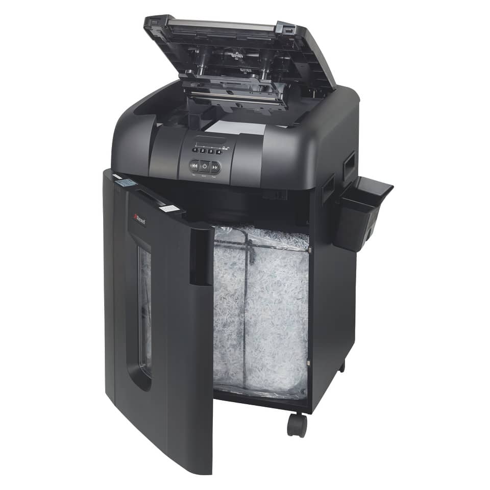 Distruggidocumenti ad alimentazione automatica Rexel Auto+600M P-5 80 L taglio microframmenti 2x15 mm 2104500EUA
