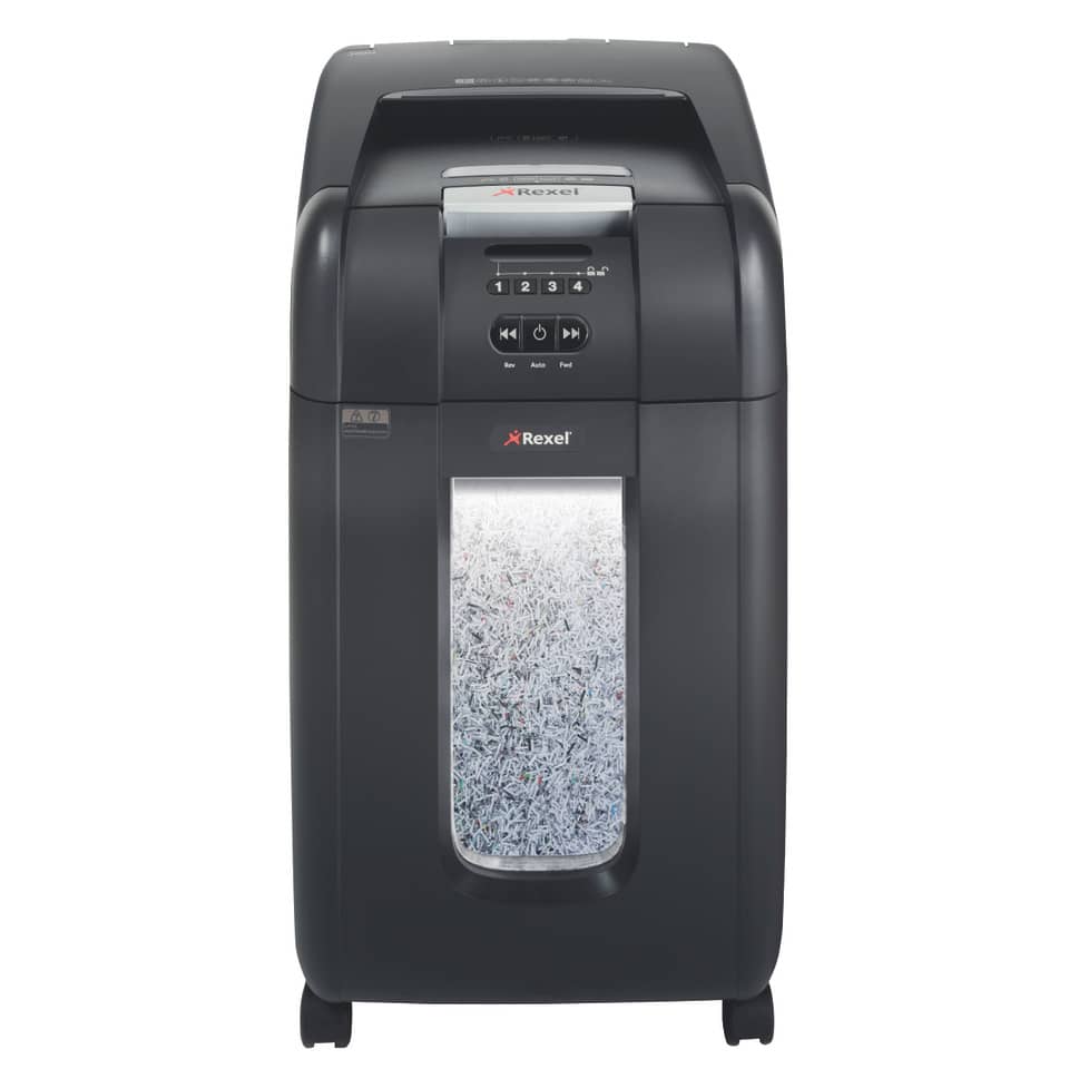 Distruggidocumenti ad alimentazione automatica Rexel Auto+ 300M P-5 40 L taglio microframmenti 2x15 mm 2104300EU