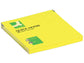 Foglietti riposizionabili Q-Connect 70 giallo neon 76x76 mm 6 blocchetti da 80 ff - KF10514