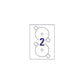 Etichette per CD AVERY bianche lucide Ø 117 mm - 2 et/foglio - per Laser - copertura totale - cf. 25 fogli L7760-25