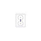 Etichette per CD AVERY patinate opache Ø 117 mm  - 2 et/foglio - per Inkjet - copertura totale - cf. 25 fogli J8676-25
