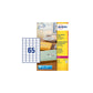 Etichette poliestere trasparenti lucide AVERY QuickPEEL™ 38,1x21,2 mm - 65 et/foglio - laser conf. 25 ff L7551-25