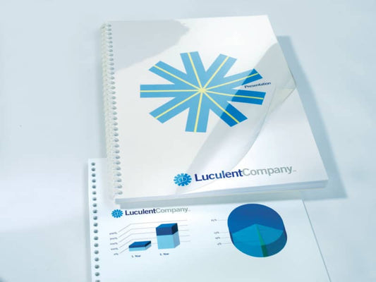 Copertine per rilegatura GBC Hiclear in pvc A4 150 my trasparente conf da 100 copertine - CE011580E