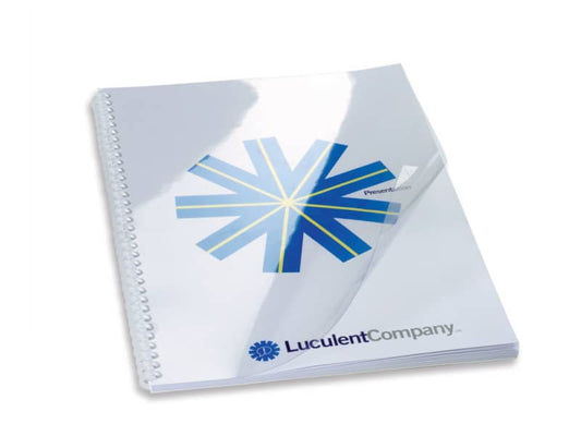 Copertine per rilegatura GBC Hiclear in pvc A4 200 my trasparente conf da 100 copertine - CE012080E