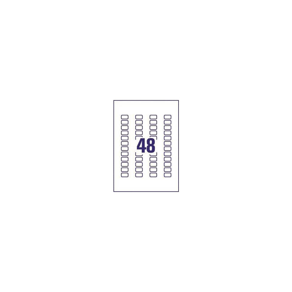 Etichette poliestere trasparenti lucide AVERY QuickPEEL™ 22x12,7 mm - 48 et/foglio - laser conf. 25 ff L7553-25