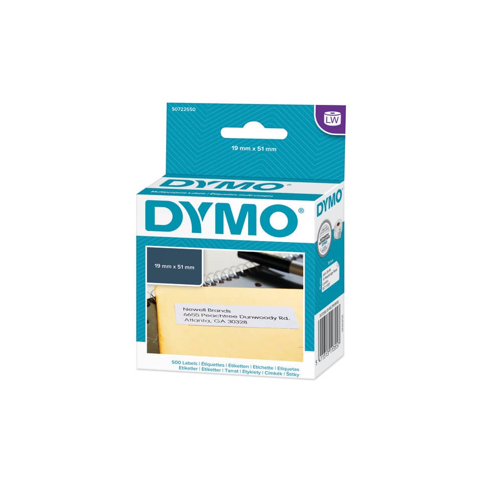 Rotolo da 500 etichette Dymo LabelWriter multiuso 51x19 mm bianco S0722550