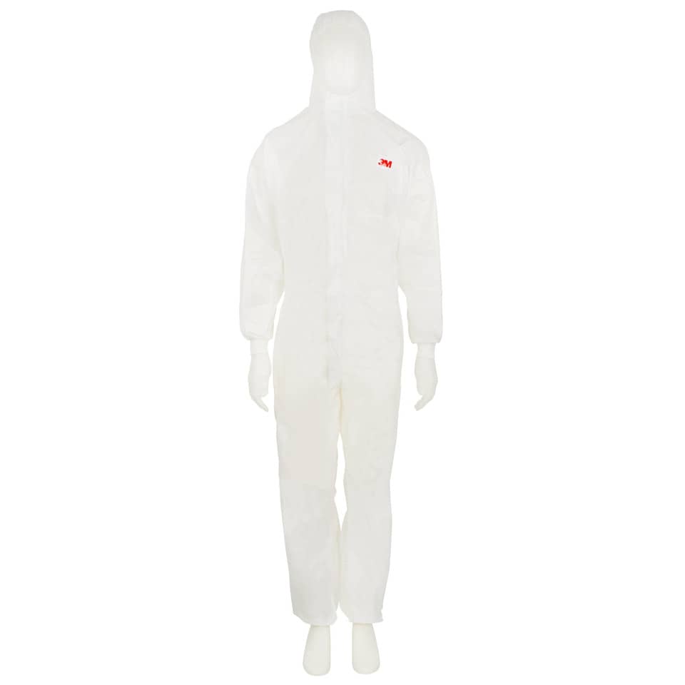 Tuta da lavoro di protezione 3M colore bianco con pannello posteriore verde bianco-verde L - 4520 L