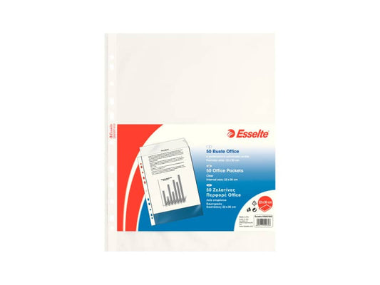 Buste a perforazione universale lisce Esselte Copy Safe 22x30 cm Office medio spessore - conf.50 - 395097000