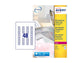 Etichette poliestere trasparenti lucide AVERY QuickPEEL™ 22x12,7 mm - 48 et/foglio - laser conf. 25 ff L7553-25