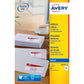 Etichette bianche per buste AVERY QuickDRY™ 63,5x33,9 mm - 24 et/foglio - stampanti inkjet - cf. 25 fogli J8159-25