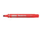 Marcatore permanente Pentel N60 punta a scalpello 3,9-5,7 mm rosso N60-B