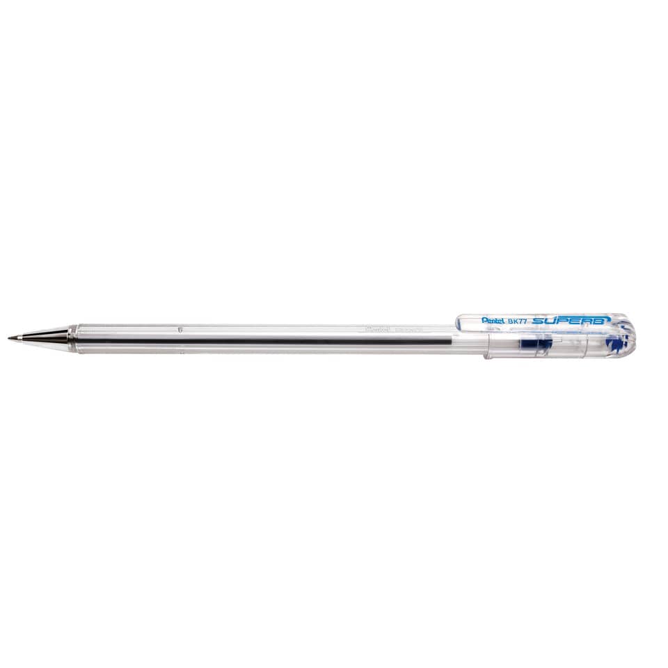 Penna a sfera con cappuccio Pentel Superb 0,7 mm blu BK77-C