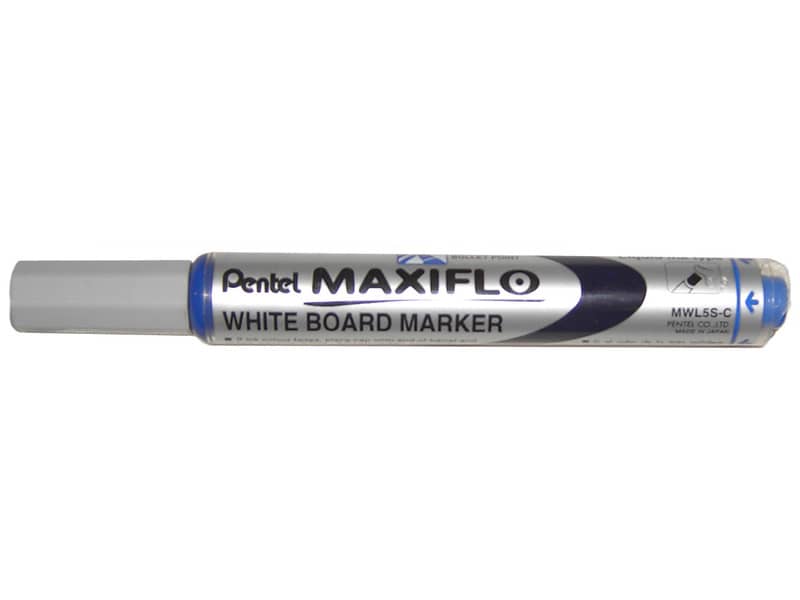 Marcatore per lavagne bianche Pentel MAXIFLO punta conica 4,0 mm blu MWL5S-C