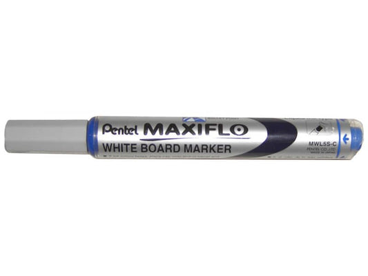 Marcatore per lavagne bianche Pentel MAXIFLO punta conica 4,0 mm blu MWL5S-C