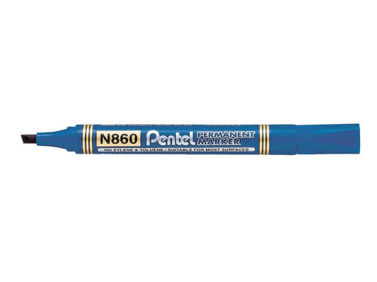 Marcatore permanente Pentel N860 punta a scalpello 4.5 mm blu N860-CE