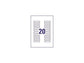 Etichette poliestere trasparenti lucide AVERY QuickPEEL™ 55x12,7 mm - 20 et/foglio - laser conf. 25 ff L7552-25