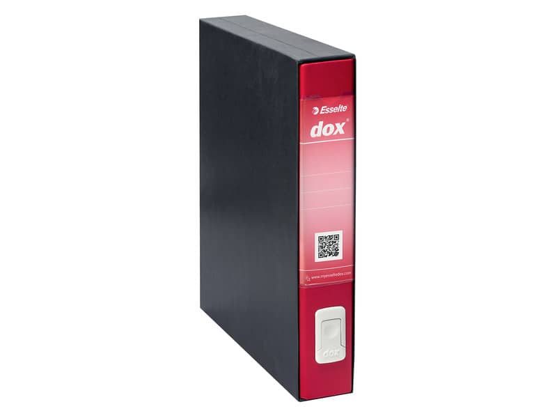 Registratore a leva DOX4 Commerciale 28,5x31,5 cm - dorso 5 cm rosso - D26411