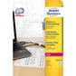 Etichette permanenti per cavi AVERY poliestere 110x49 mm - 10 et/foglio - stampanti laser - cf. 20 fogli L7951-20
