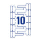 Etichette permanenti per cavi AVERY poliestere 110x49 mm - 10 et/foglio - stampanti laser - cf. 20 fogli L7951-20