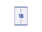 Etichette bianche per indirizzi AVERY Ultragrip™ 99,1x33,9 mm - 16 et/foglio - stampanti laser - cf. 15 fogli L7162-15