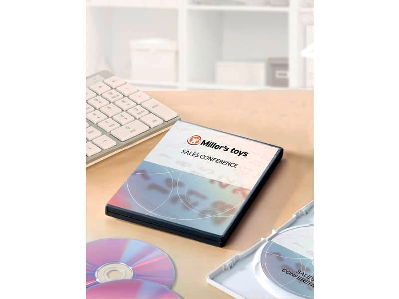 Copertine scrivibili per DVD AVERY 273x183 mm  - inkjet - conf. 25 fogli - J8437-25