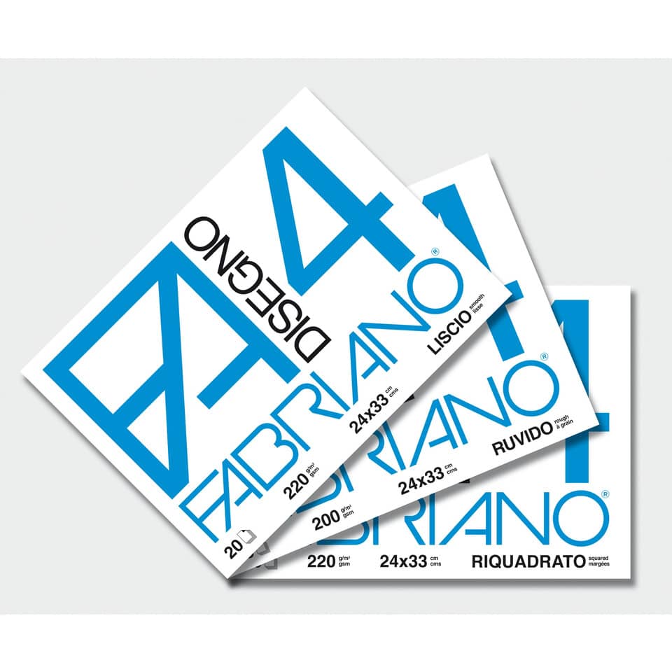 Album da disegno Fabriano F4 220 g/m² 24x33 cm 20 ff. lisci 05200597