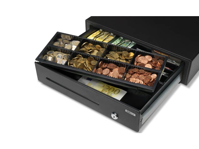 Cassetto per cassa Safescan 4141T2 in metallo/plastica nero 132-0431