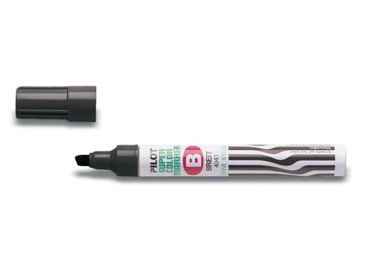 Marcatore punta a scalpello Pilot SCA broad 2-4,5 mm nero 002422