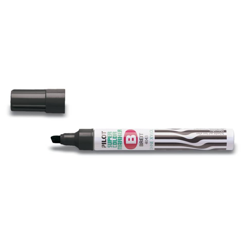 Marcatore punta a scalpello Pilot SCA broad 2-4,5 mm nero 002422