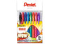 Penna roller a scatto Pentel WOW! 1 mm assortiti 8 pezzi - 0X12017