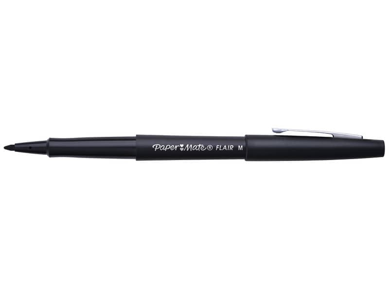 Penna punta fibra Paper Mate Flair/Nylon M 1,1 mm nero S0190973