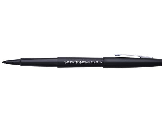 Penna punta fibra Paper Mate Flair/Nylon M 1,1 mm nero S0190973